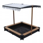 Spatiu de joaca cu nisip Lily Sandpit - Lada cu nisip din lemn pentru gradina- cu copertina Antracit Negru UV 50+ Spatiu de joaca cu nisip Lily Sandpit - Lada cu nisip din lemn pentru gradina- cu copertina Antracit Negru UV 50+